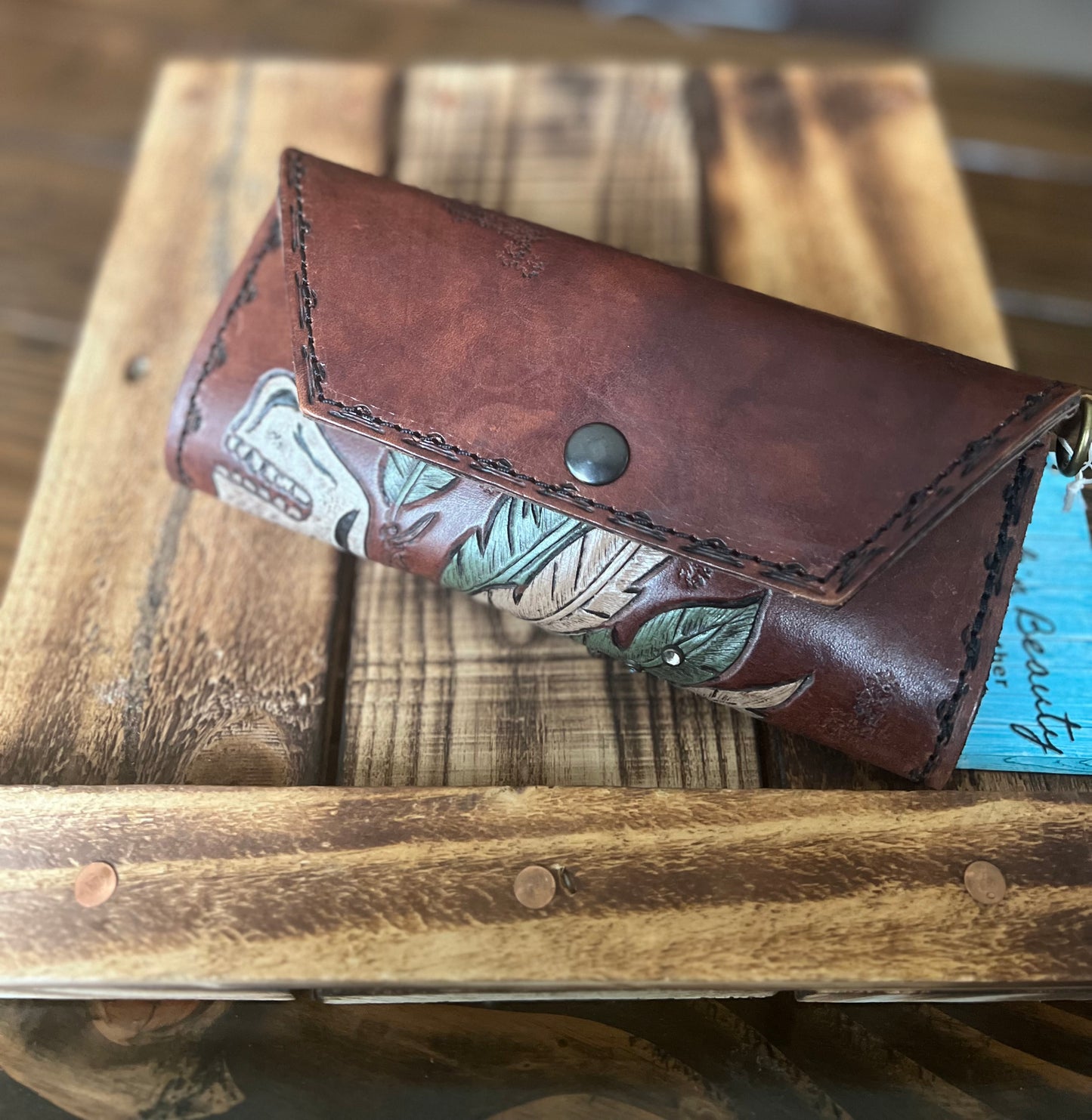 Skull Headdress Trifold Wallet