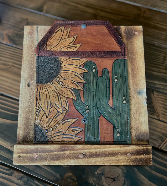 Sunflower Cactus Trifold Wallet