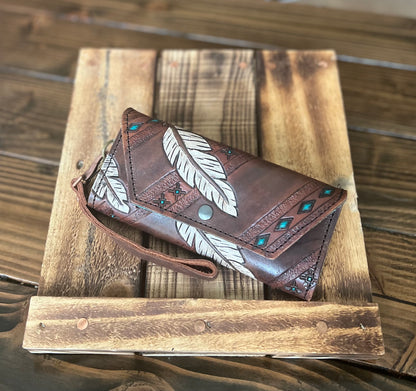 Feather Trifold Wallet