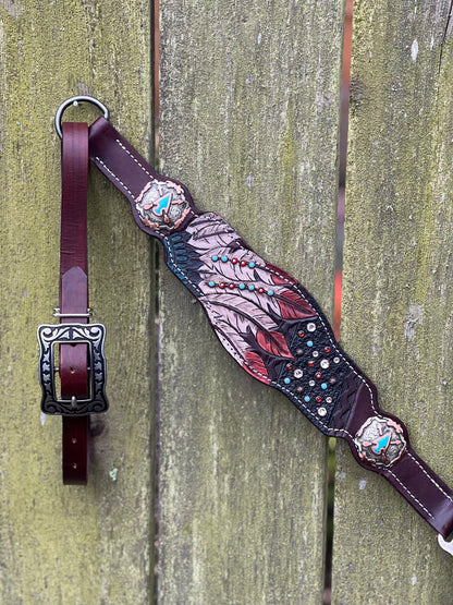 Rustic Feather Breast Collar