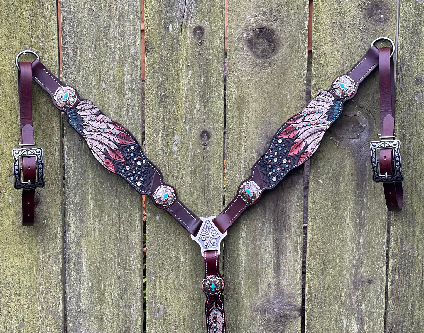 Rustic Feather Breast Collar