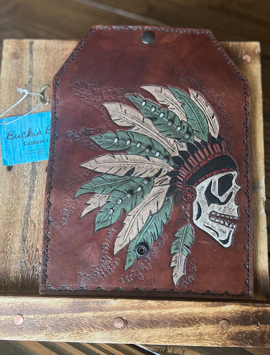 Skull Headdress Trifold Wallet